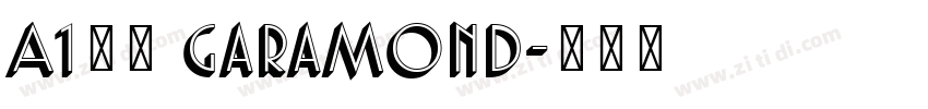 A1明朝 Garamond字体转换